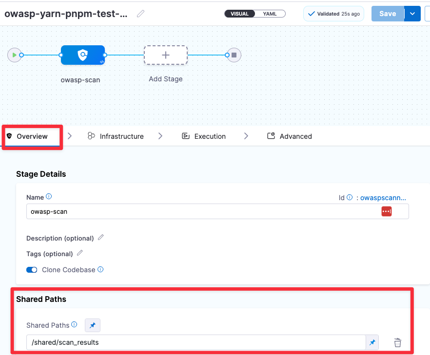 Add shared path for scan results
